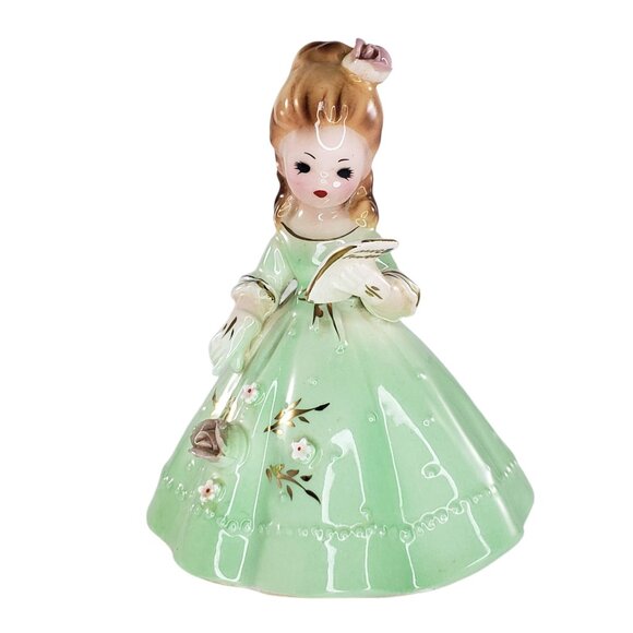 Josef Originals Belle Of The Ball Dance Card Bell Figurine - Picture 1 of 10